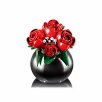PLEYERID Roter Rosenstrauß., Konstruktionsspielzeug