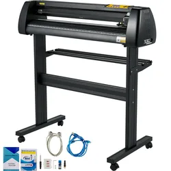 VEVOR 86 cm Vinyl Schneideplotter Vinyl Cutter Plotter 870 mm Slogan Cutting Plotter Desktop Machine mit der Software, Schneideplotter