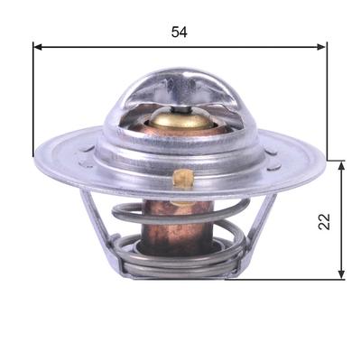 Gates Thermostat, Kühlmittel [Hersteller-Nr. TH12888G1] für Nissan, Hyundai, Volvo, Austin, Saab, Ford Otosan, Alfa Romeo, Mazda, Austin-healey, Isuzu