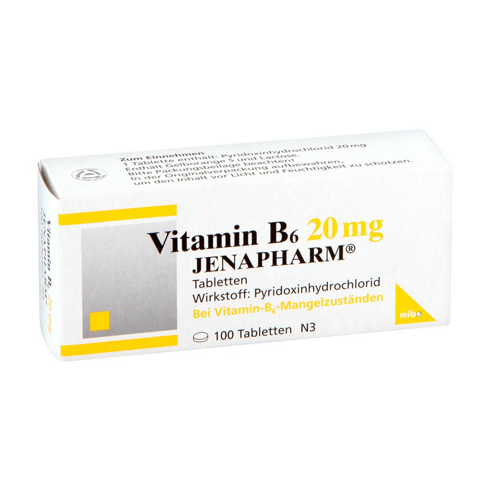 MIBE GmbH Arzneimittel Vitamin B6 20 mg Jenapharm Tabletten 04029414