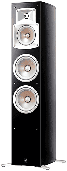 REACONDICIONADO Seminuevo Excelente Torre de sonido - Yamaha NS 555, 100W, Cableado interno Monster Cable, Negro