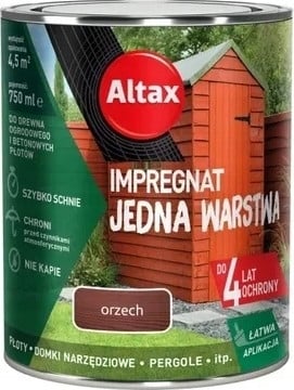 Altax Impregnatie éénlaags voor hout en beton walnootkleur 0,75 l