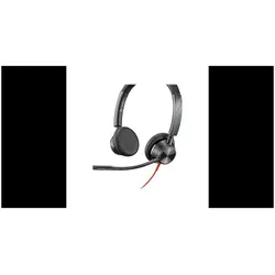 HP Poly Blackwire C3225 Top (Kabelgebunden, Avaya, Cisco, Skype), Office Headset, Schwarz