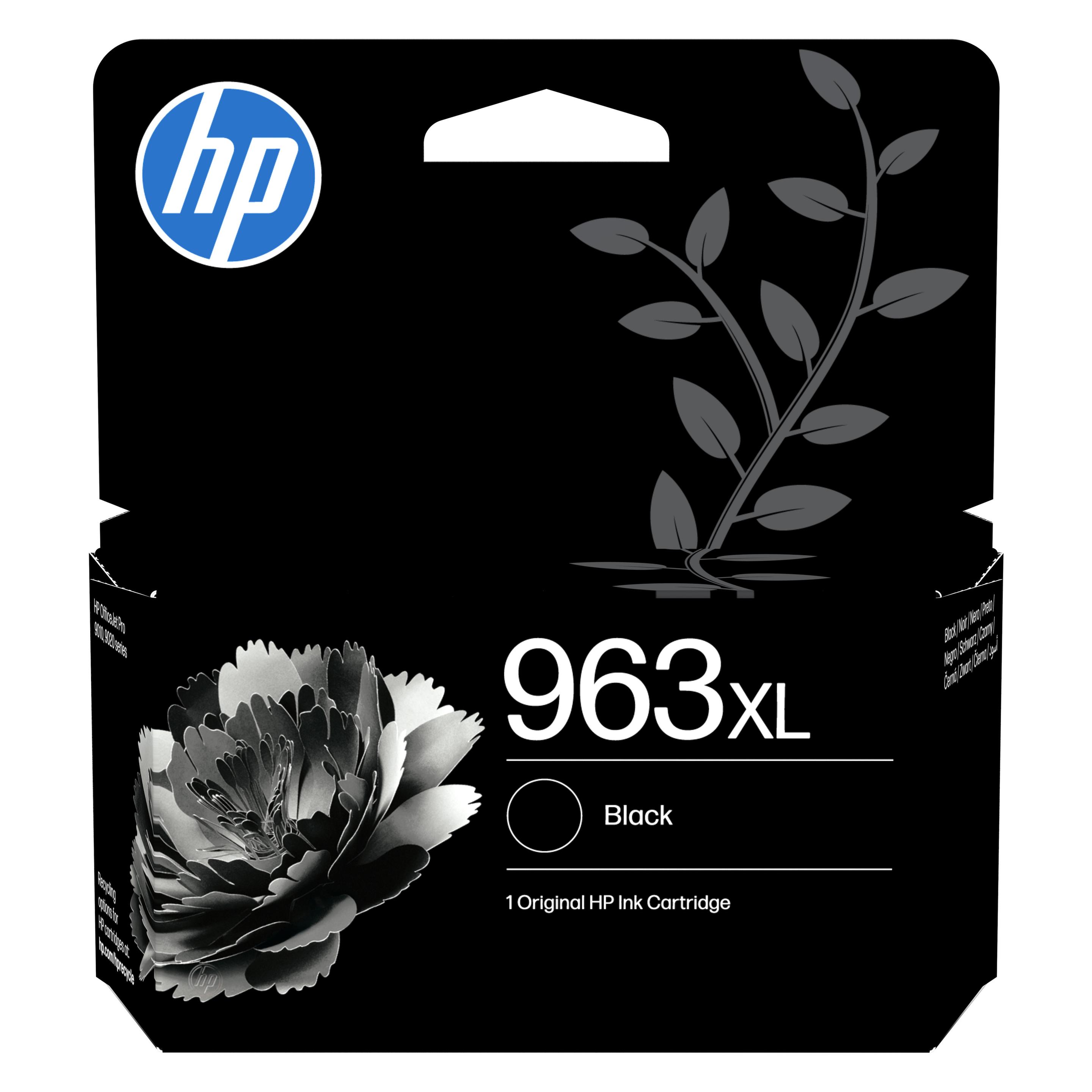 HP Hewlett-Packard 963XL High Yield Black Original Ink, 963XL (BK) (3JA30AE#LS1)