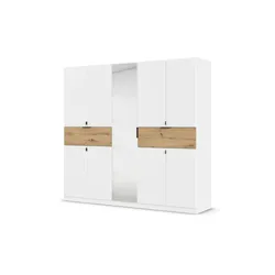 Drehtürenschrank  Thurso , weiß , Maße (cm): B: 226 H: 210