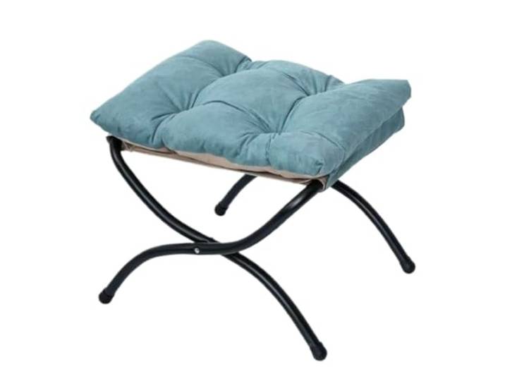 DANNMPX Sitzhocker Wohnzimmer Klappbarer Fußstützenhocker Accent Padded Sofa Fußhocker for Lazy Chair Zusätzliche Sitzplätze(Blue)