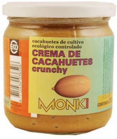 Monki Crunchy Peanut Butter Eco 330 gr
