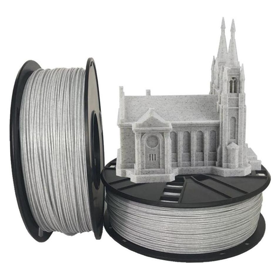 Gembird 3DP-PLA1.75-02-MAR 3D-Druckmaterial Polyacticsäure (PLA) Marmor 1 kg (PLA, 1000 g, 1.75 mm) (3DP-PLA1.75-02-MAR)