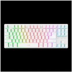 Trust Gxt831w Thado Tkl Wrls Kb Wht Us (US, Kabelgebunden, Kabellos), Tastatur, Weiss