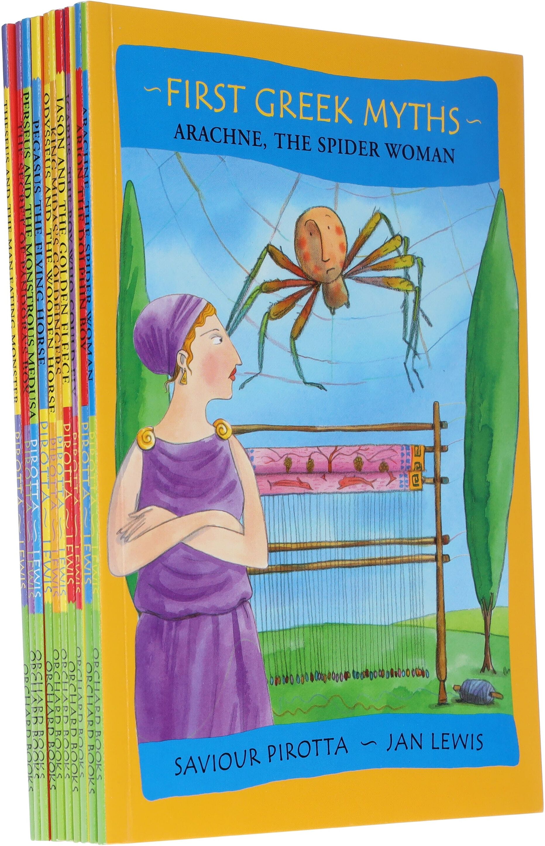 First Greek Myths Series by Saviour Pirotta 10 illustrated Books Collection Set - Ages 5-11 - Paperback Orchard Books