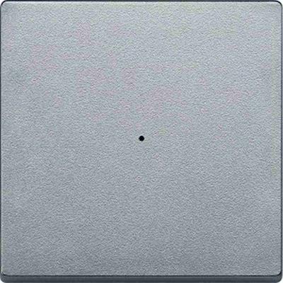 Merten System M Kontrollwippe, Schalter/Dimmer, aluminium, matt, ohne ISO Aufdruck