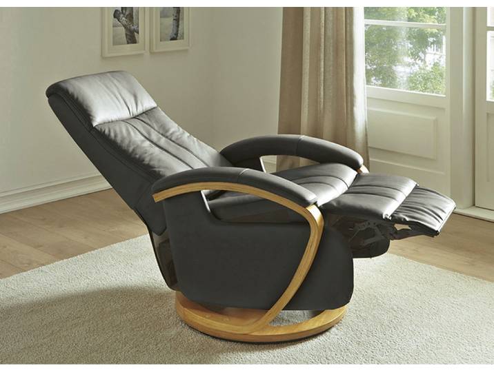 Relaxsessel mit Fußstütze, Braun