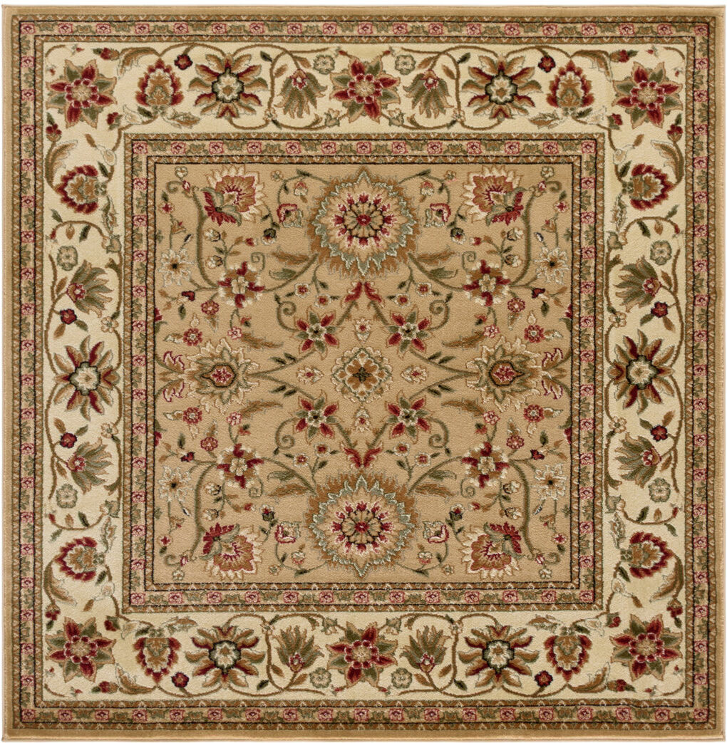 Marlow Home Co. Lyndhurst Oriental Area Rug In Beige / Ivory Ivory;Beige Square 183 cm