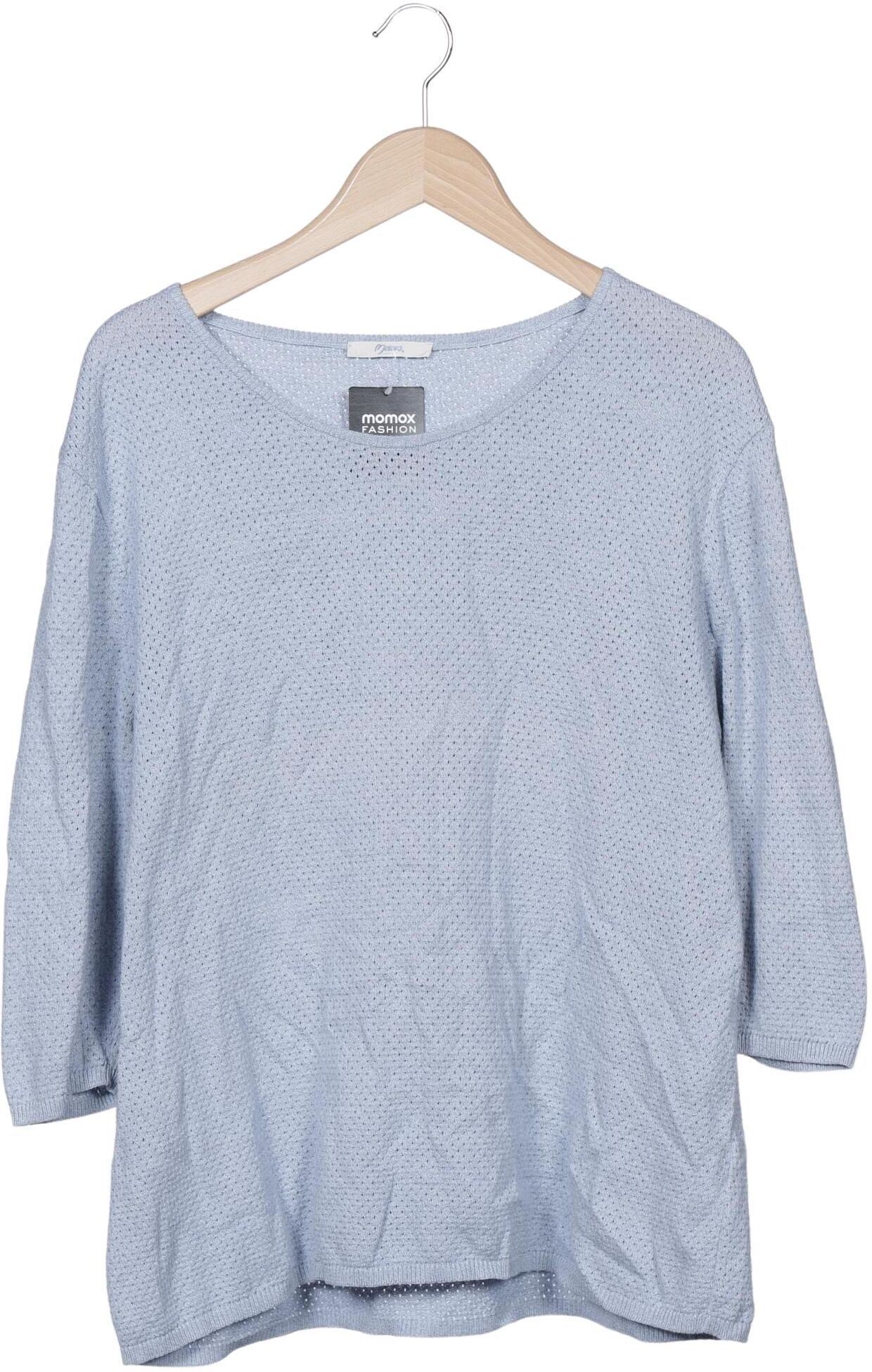 Maas Damen Pullover, Hellblau, Gr. XL, Baumwolle - Second Hand