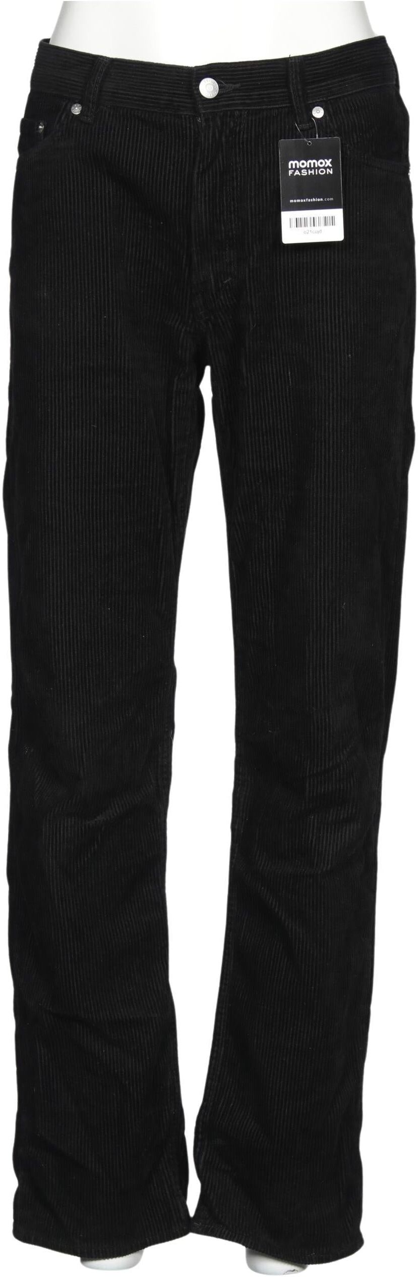 Weekday Damen Stoffhose, Schwarz, Gr. W30, Baumwolle - Second Hand