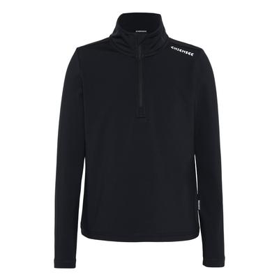 Fleecepullover CHIEMSEE, Mädchen, Gr. 158/164, schwarz beauty, 78% Polyester, 22% Elasthan, Sweatshirts Fleecepullover