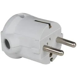PCE 08312 Schutzkontaktstecker PP 2SL seitlich IP20 grau