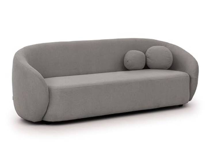 S-Style Möbel Sofa Couch - 3 Sitzer - Bouclé-Stoff - Freistehend - Bloom Grau