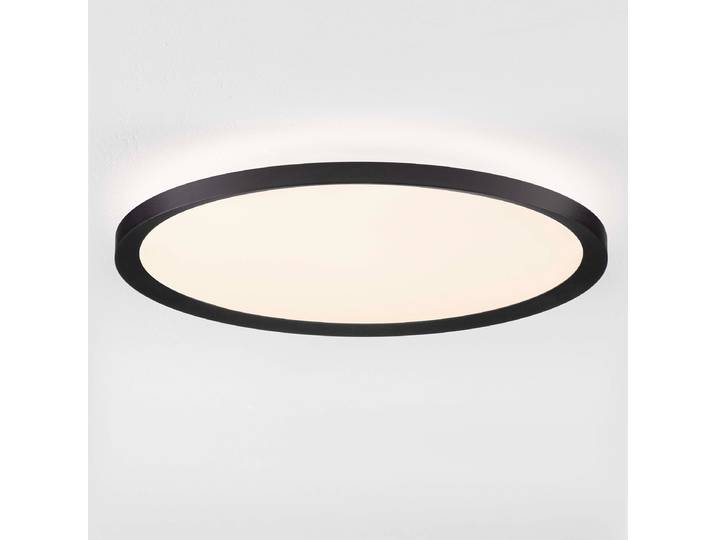 Plafonnier Aoton Ø 40cm Noir/Noir Matériau : Métal, Matière plastique Surface en métal : Laqué Type de matière synthétique : Verre acrylique