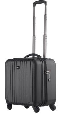 JSA Trolley 2 in 1, mit Tragegriff und Rollen, 1 Fach, ABS, schwarz matt