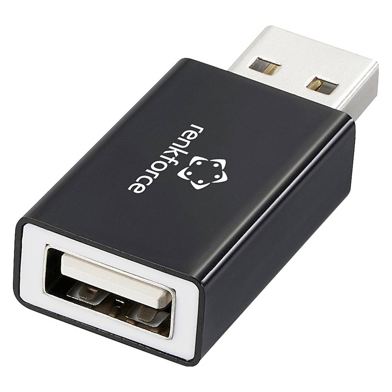 Renkforce Datenblocker USB 2.0 Adapter (1x USB 2.0 Stecker A - 1x USB 2.0 Buchse (USB-A, USB-A) (RF-6615902)