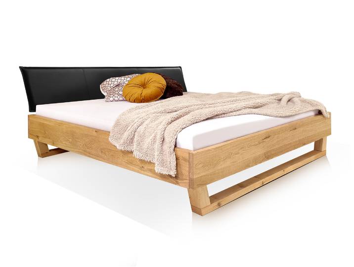 DAKONA Holz-Kufenbett mit Polsterkopfteil, Material