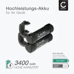 Cellonic Akku für Logitech UE Boom 2, Ultimate Ears 2 (Akkus), Audio Zubehör, Schwarz