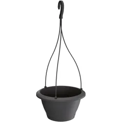 Prosperplast - RESPANA W 3L Blumentopf - 23,4x23,4x13,5cm in Anthrazitfarbe