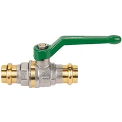 Press Kugelhahn mit Hebelgriff 28 mm, M+V Kontur - DVGW geprüft