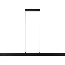 JUST LIGHT LED Pendelleuchte DRITTO, schwarz,linear