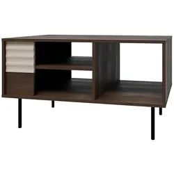 COUCHTISCH Astra Dunkles Holz und Kaschmir