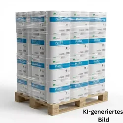 CleanClub Toilettenpapier – 1 Palette à 27 Packungen, 1728 Rollen à 250 Blatt 2-...