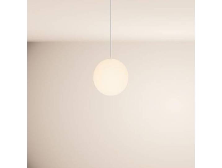 s.luce Orb Glaskugel Galerieleuchte 5m Abhängung Weiß Galerielampe Hängelampe Orb/Farbverlauf, Farbe:Weiß, Größe:Ø 20cm