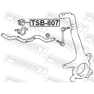 FEBEST Lagerung, Stabilisator Vorderachse TSB-807 für TOYOTA