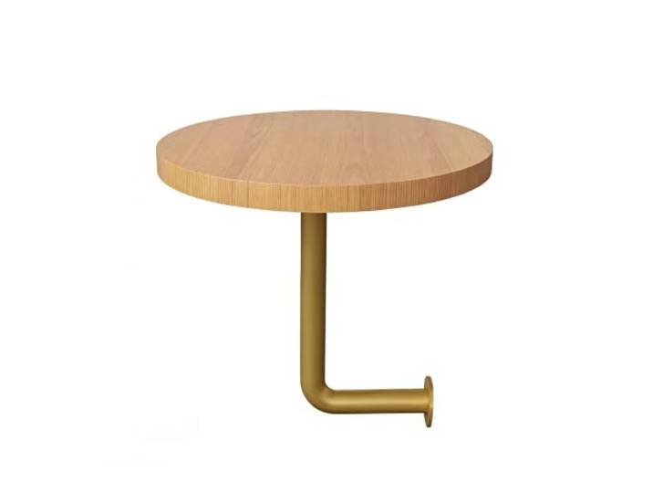 Wandtisch Rund E0 Platte Metallhalterung 2 Größen 35x40 40x40cm Runde Wandtisch für Café Bar und Restaurant(E,40cm/15.7in)