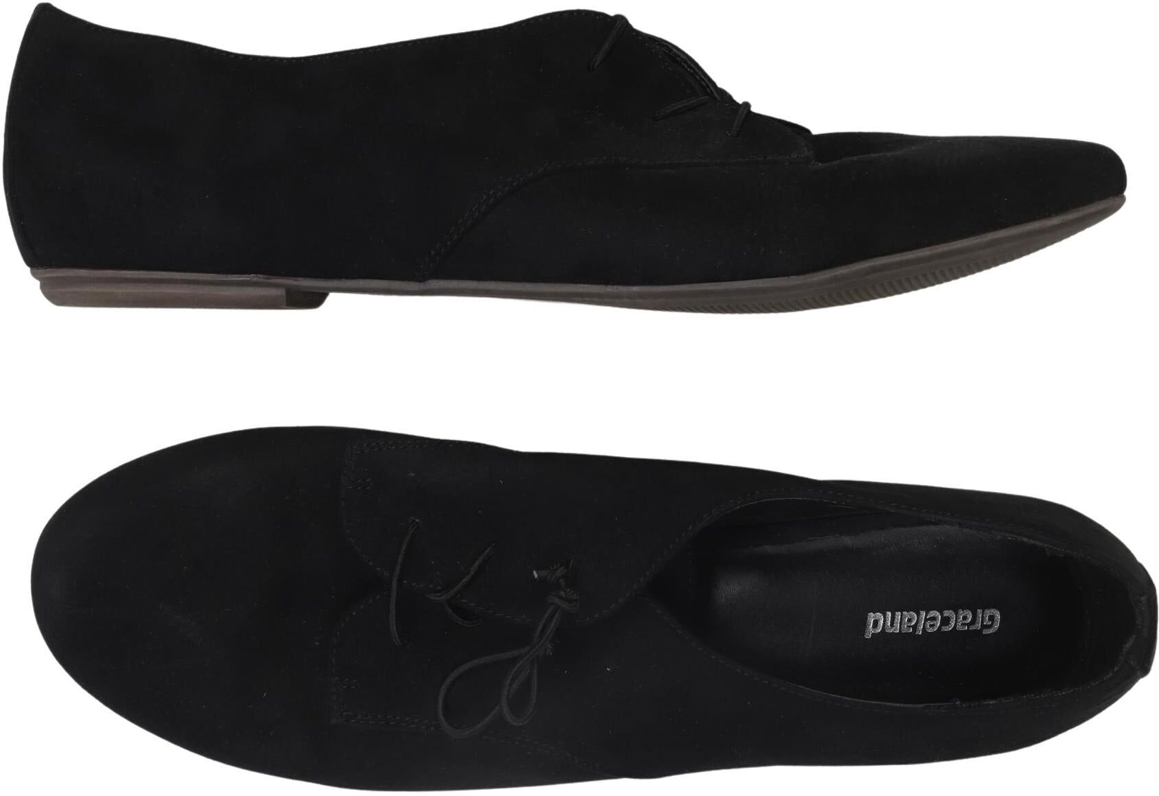 Graceland Damen Halbschuh, Schwarz, Gr. EU 43, kein / Etikett - Second Hand