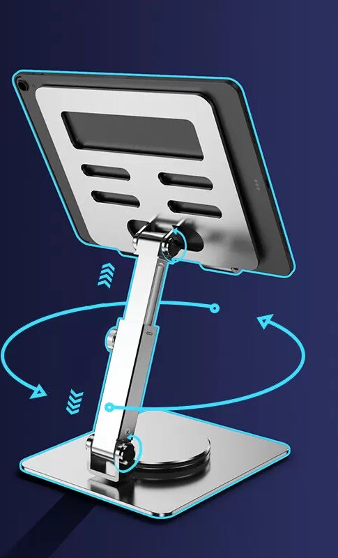 INF 360º drehbarer Tablet-Ständer Silber