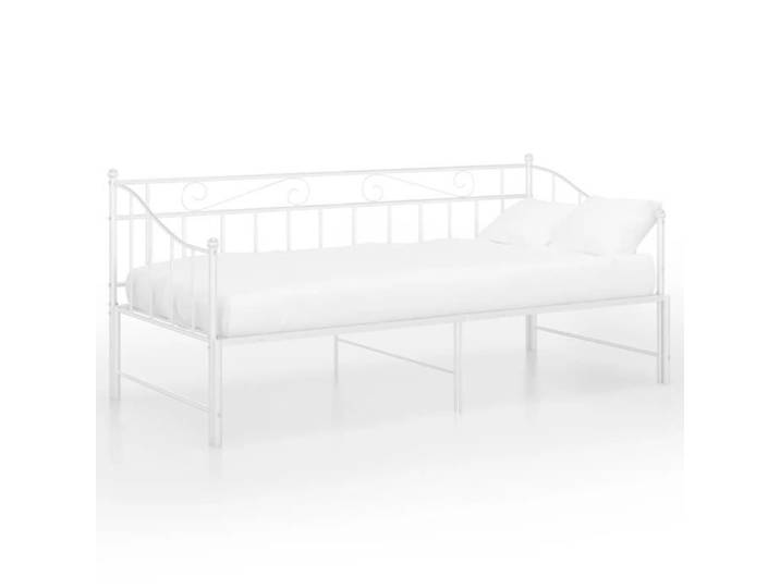 Canapé-lit extensible JILL - Lit de jour - Blanc - 90x200 cm - Avec petit lit