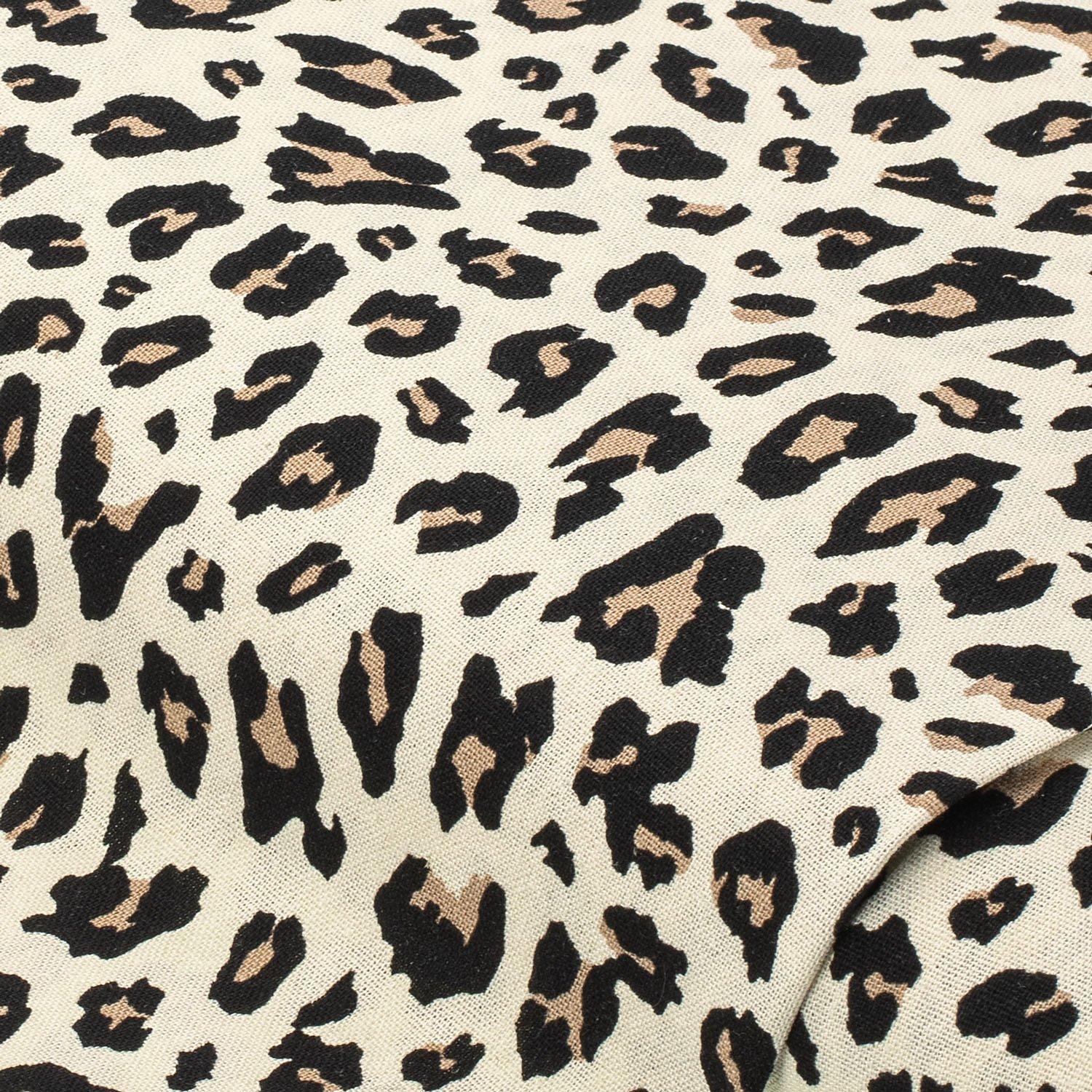 Viskose-Leinen "Leopard", natur-color