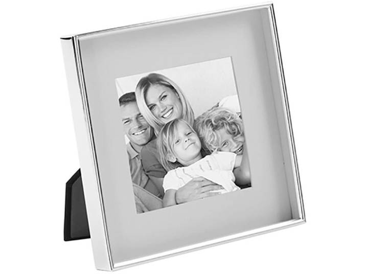 Einzelrahmen FINK KIM , silber (silberfarben), B:25cm H:19cm, Glas, Stahl, Bilderrahmen, Einzelrahmen