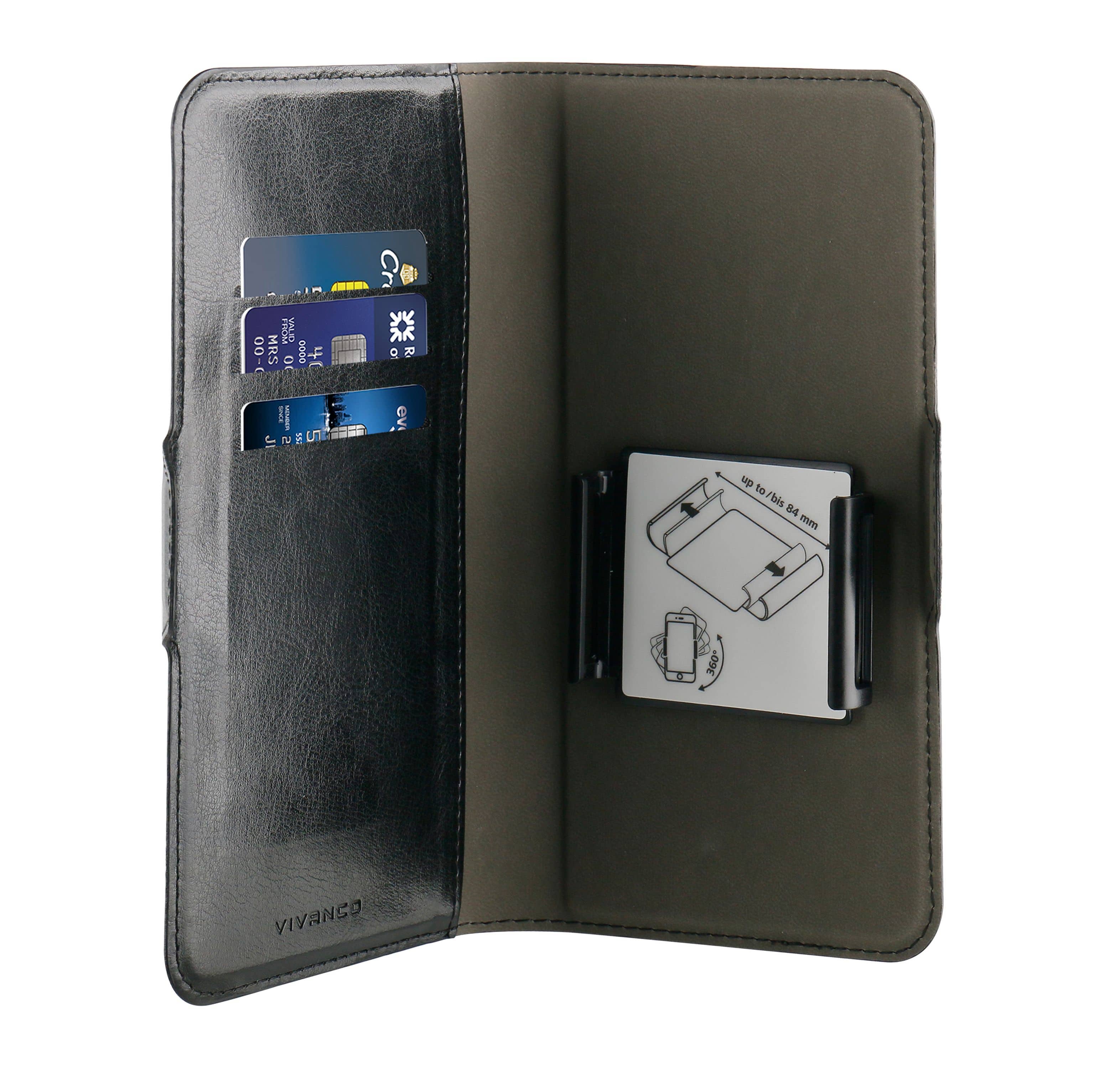 Vivanco Universal Book Case Geldbörsenhülle für Universal (Schwarz) 62367