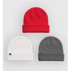 Burton DND 3-Pack Beanie graycl / gothgr / grnred Gr. Uni