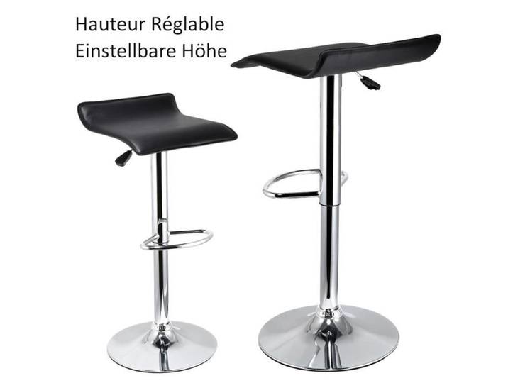 TON Deux chaises de bar carrées de style européen simple noir