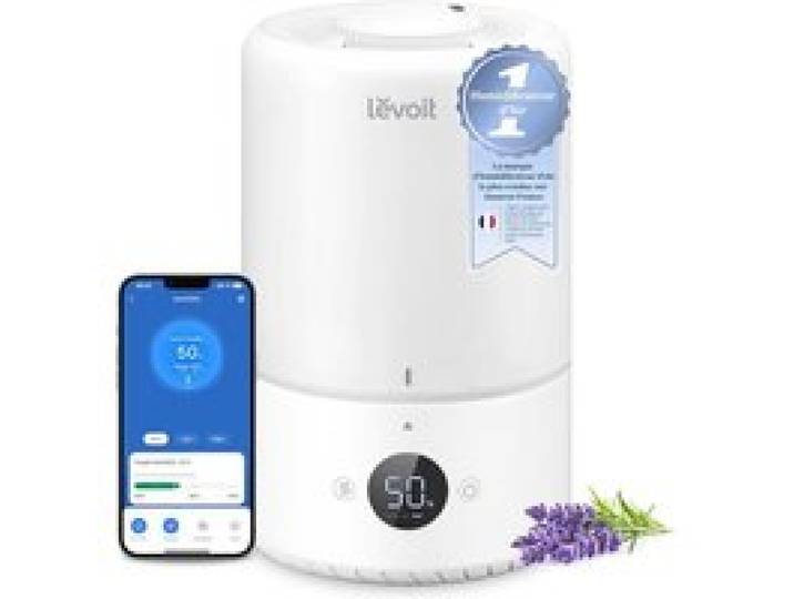 Humidificateur dAir Intelligent 3L 19dB Sans BPA Silencieux Minuterie Pour Chambre et Bureau Mode Nuit Timer