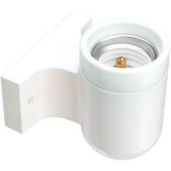 ledscom.de Wandleuchte FEL, Porzellan, weiß glänzend, eckig, 1x E27 max. 300W