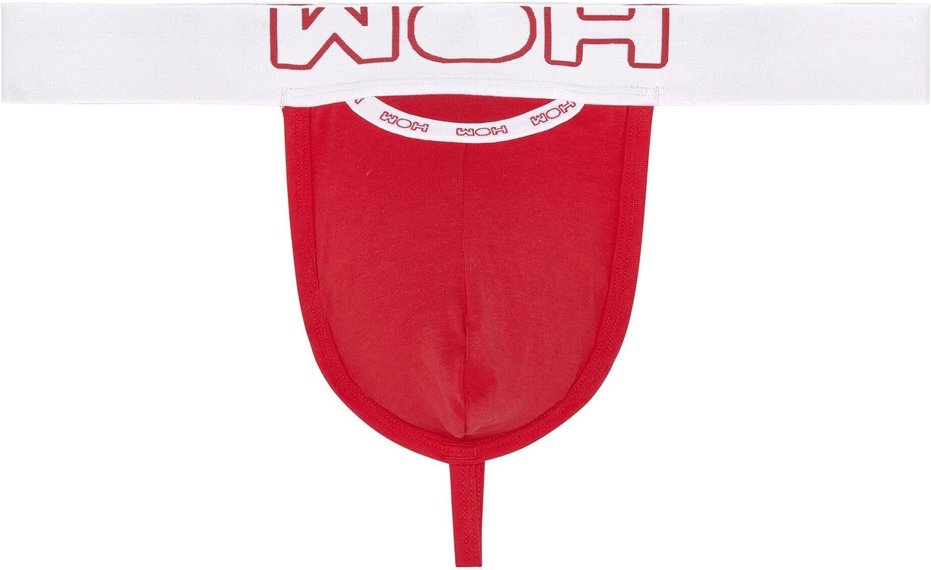 String WOH "String Sexy Fun G-String 1er Pack", Herren, Gr. S, rot, Obermaterial: 95% Baumwolle CO. 5% Elasthan EL., Unterhosen String