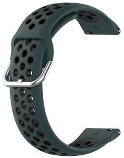 Everyday Crate Huawei Watch 3 Band 22mm Silicone Sport Replacement Strap For Huawei Watch 3 Pro And GT Series green Black