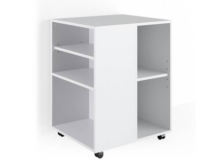 Vicco Rollcontainer Weiß 59.4 x 52.6 cm, Rechteckig, 59.4x72x52.6 cm, Büromöbel, Schreibtischcontainer, Rollcontainer