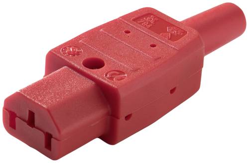 Martin Kaiser 794/rt Kaltgeräte-Steckverbinder Stecker, gerade 10A Rot