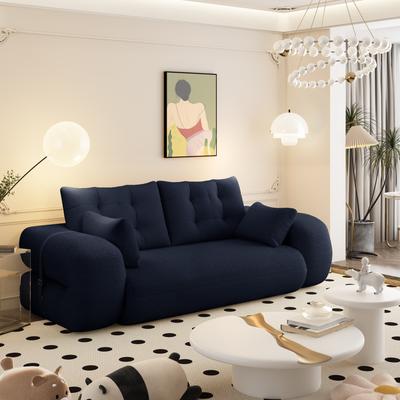 "GDFStudio - Teddy Fabric 78.7"" Multi-Functional Foldable Sofa Bed"